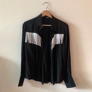 Straight to Hell Fringe Blouse